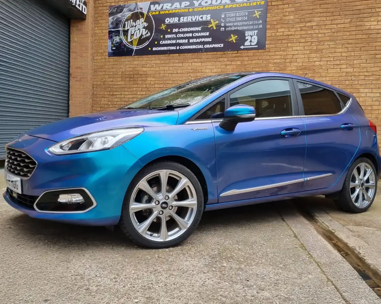 Ford Fiesta flip colour change wrap completed at Wrap Your Car Kidderminster