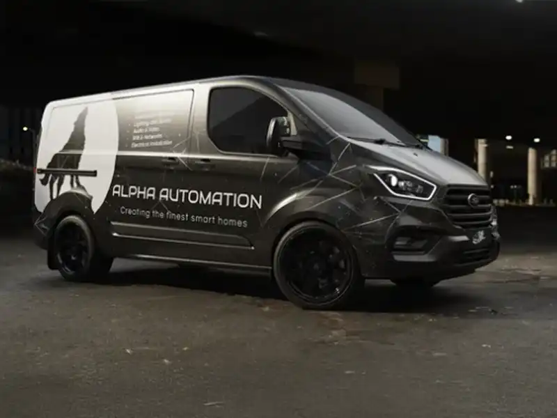 Custom vehicle branding and wrap design applied to a commercial van at Wrap Your Car Kidderminster